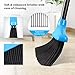Homemaxs Broom and Dustpan Set, [Newest 2019] Long Handle Broom with Dustpan, Upright Dustpan with Upgrade Combo for Thorough Sweeping, Good Grip Dustpan and Lobby Broom for Pet Hair