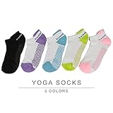 Matymats Grippy Yoga Socks Non Slip with Silicone Dot for Pilates, Barre, Bikram