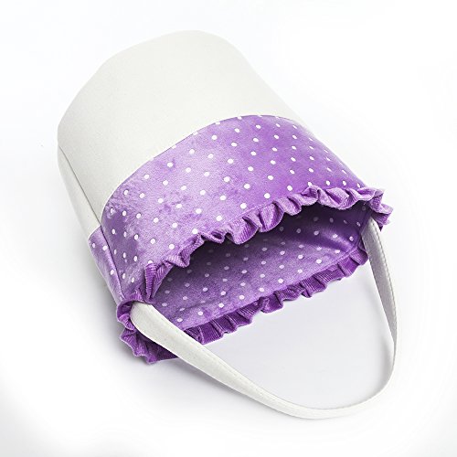Easter Bucket Dot Easter Basket for Children Egg Hunt (Purple) - Thumbnail 2