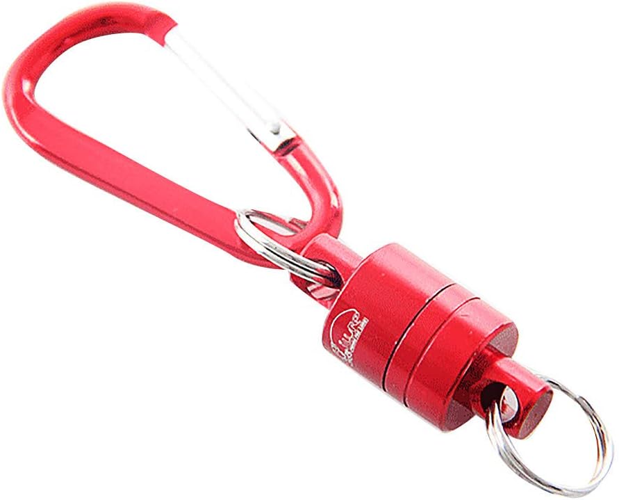 Screwgate Carabiner Flying Fish Solid Magnetic Buckle Hook Net Holder Carabiner Tackle