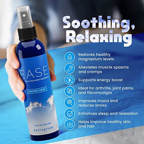 Activation Products Ease Magnesium Spray for Pain and Muscle Tension