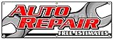 72" AUTO Repair Free ESTIMATES Banner Sign Cars a/c