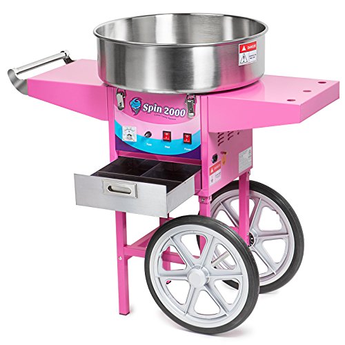 Olde Midway Commercial Quality Cotton Candy Machine Cart and Electric