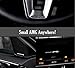Deselen - LP-BS17S - 4 PCS Small Interior Decoration Metal Emblem Sticker for Mercedes Benz AMG Class C E ML/GLA/GLC