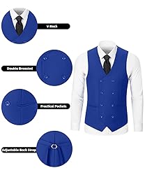 Men's 3 Pieces Suit Set Slim Fit Suits for Men Big