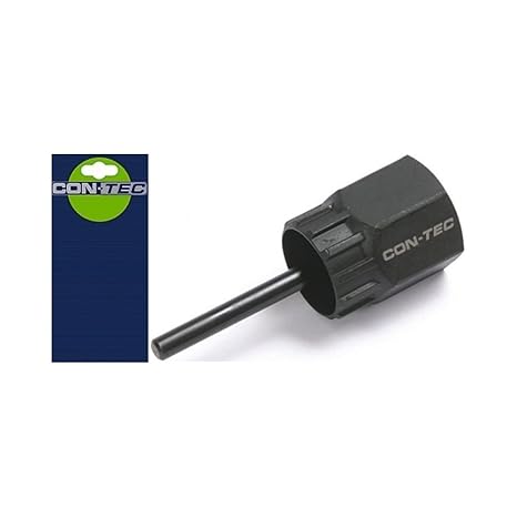 CONTEC Zahnkranz-Abzieher, gehärteter Stahl, für Shimano Kassettenzahnkränze, mit Führungsstift, geeignet für 24 mm Schlüssel