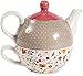 Pavilion Gift Company Friends Are Flowers In The Garden Of Life Teapot and Cup, 15oz