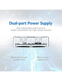 ELUTENG   Hub USB de 7 puertos con alimentación USB 3.0 SuperSpeed Multi USB Hubs de datos   Hub USB de 3 puertos