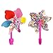 AHCSMRE 2PCS Children Kids Bicycle Bike Handlebar Grips Colorful Polyester Streamers Tassel Ribbons and 1PCS Handlebar Flower Pinwheel Baby Carrier Accessoriesthumb 1