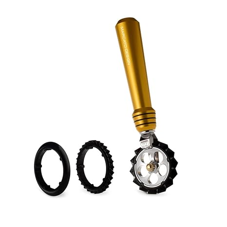 Marcato PW Rad Ausstecher mit Zubehör-Schnitt austauschbar, Aluminium, Gold