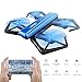 GEEDIAR JJRC H43WH Mini RC Drone, Foldable Quadcopter Drone with WIFI FPV 720P HD Camera, Support APP Control, Headless Mode, G-sensor Mode, Altitude Hold RC Quadcopter (Blue)