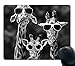 Smooffly Mouse Pad Personalized Giraffe, Customized Rectangle Non-Slip Rubber,Funy Giraffe Wearing Sunglasses Gaming Mouse Pad