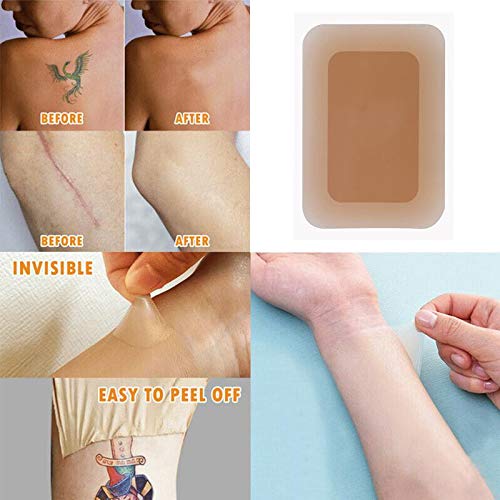 FOONEE Tattoo Concealer Tape Scar Cover Invisible Sticker, Breathable Tattoo & Flaw Concealing Tape Flesh-Colored Waterproof Smudge Any Part, Skin-Friendly and Fast Finish Ultra Thin
