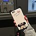 Dual-Layer Black White Minnie Mouse Bow Tie Finger Ring Holder Case for iPhone 7 8 iPhone7 iPhone8 Regular Shockproof Thick Protective Shockproof 3D Disney Cartoon Cute Lovely Hot Girls Teens Kids