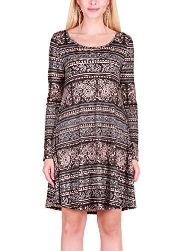 Haicoo Floral Long Sleeve Casual Dress Womens Tribal Formal Printed |  Desertcart Belize