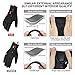 Cycling Gloves, Waterproof Touchscreen in Winter Outdoor Bike Gloves Adjustable Size- Black (Medium)