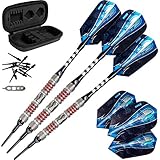Viper Astro 80% Tungsten Soft Tip Darts with Storage/Travel Case, Red Rings, 18 Grams