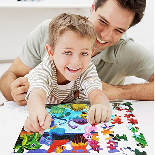 Jigsaw Puzzles for Kids, 100 Pieces Dinosaur Kids Jigsaws for Children Age 4 5 6 7 8 9 10 Years, Best Gift 100 Piece Puzzles for Kids Age 8-10 Year for Boys & Girls