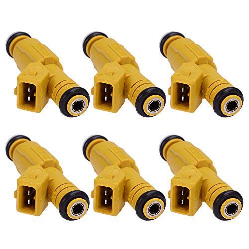 QUIOSS 6 pcs Fuel Injector For JEEP Grand Cherokee Wrangler Comanche 4.0L 0280155700, 0280155710 - Thumbnail 4