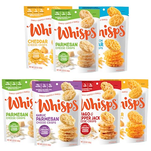 Whisps Cheese Crisps Variety Pack Protein Chips Healthy Snacks