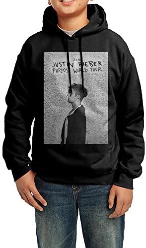 Boys Girls 2016 Purpose World Tour Fleece Hoodie Sweatshirt M