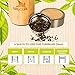 Bamboo Tumbler with Tea Infuser Bottle Loose Leaf Strainer – Advanced Double Insulated Stainless Steel Travel Thermos - Best Gift for Tea Lovers - Leak-Proof Hot Coffee Mug, Fruit Water Bottle (14 oz)