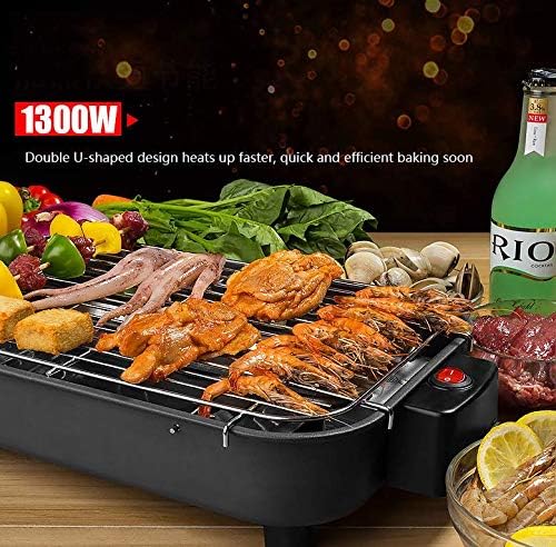 review BIYLL Electric Grills, 1300W,Large Fit Grill, Hot Plate and Toastie Machine with Improved Non-Stick Coating and Speedy Heat Up, Black.398424CM.
