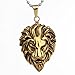 COPAUL Jewelry Men's Stainless Steel Lion Style Pendant