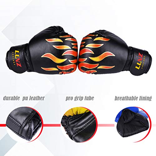 Luniquz Kids Boxing Gloves for Punching Bag Training, 4 OZ 6 OZ Fit 3