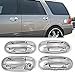 MaxMate Fits 03-12 Lincoln Navigator/03-13 Ford Expedition Chrome 4 Doors Handle Cover W/O Passenger Side Keyhole
