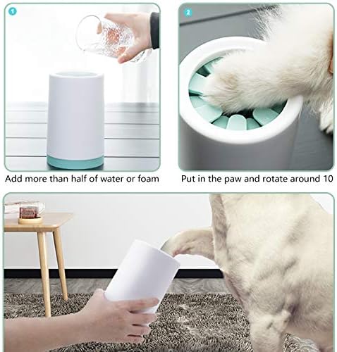 DMFSHI Pet Paw Cleaner, Dog Paw Cleaner, soft Silicone Pet Feet washer for cleaning dog cat paws, Portable Pet Foot Cleaning, large paw cleaner(14.9cm x 9.6cm) - Image 4