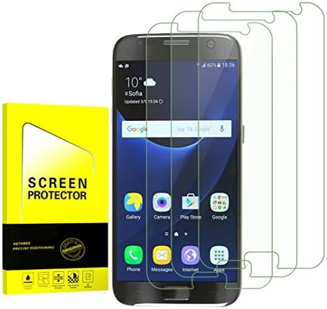 XALER EQI15 Samsung Galaxy S7 Clear Tempered Glass Screen Protector [Anti-Bubble][9H Hardness] Screen Protector Screen protector for Samsung Galaxy S7 3-Pack.