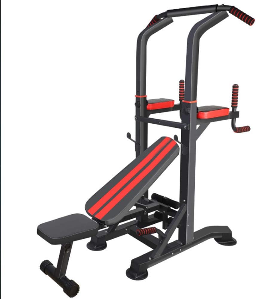 XXLHH Power Towers Adjustable Height Multistation Power Tower Dip Bar and Pull Up Station Home Fitness Workout Station for Indoor Home Fitness