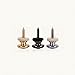CLOUDMUSIC Mushroom Head Guitar Strap Buttons 2PCS Ukulele Strap Buttons Strap Locks Chrome (Silver)