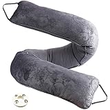 fowong Heavy Door Draft Stopper, 38 inch Soundproof Under Door Seal Energy Efficient Door Accessory Front Door Insulation Door Draft Guard Weatherproof Strip (Grey)