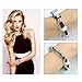 GHIJKL Compatible Fitbit Alta Bands, Fitbit Alta HR Bands, Replacement Leather Cord Wristbands with Beautiful Accessories for Fitbit Alta HR (Silver)