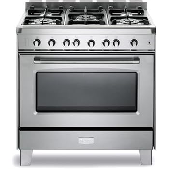 Amazon.com: Verona VCLFSGG365SS 36" Classic Gas Range Single Oven