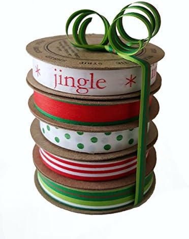 Cream City Ribbon Artisan Curling Ribbon Collection, "Merrier Christmas"