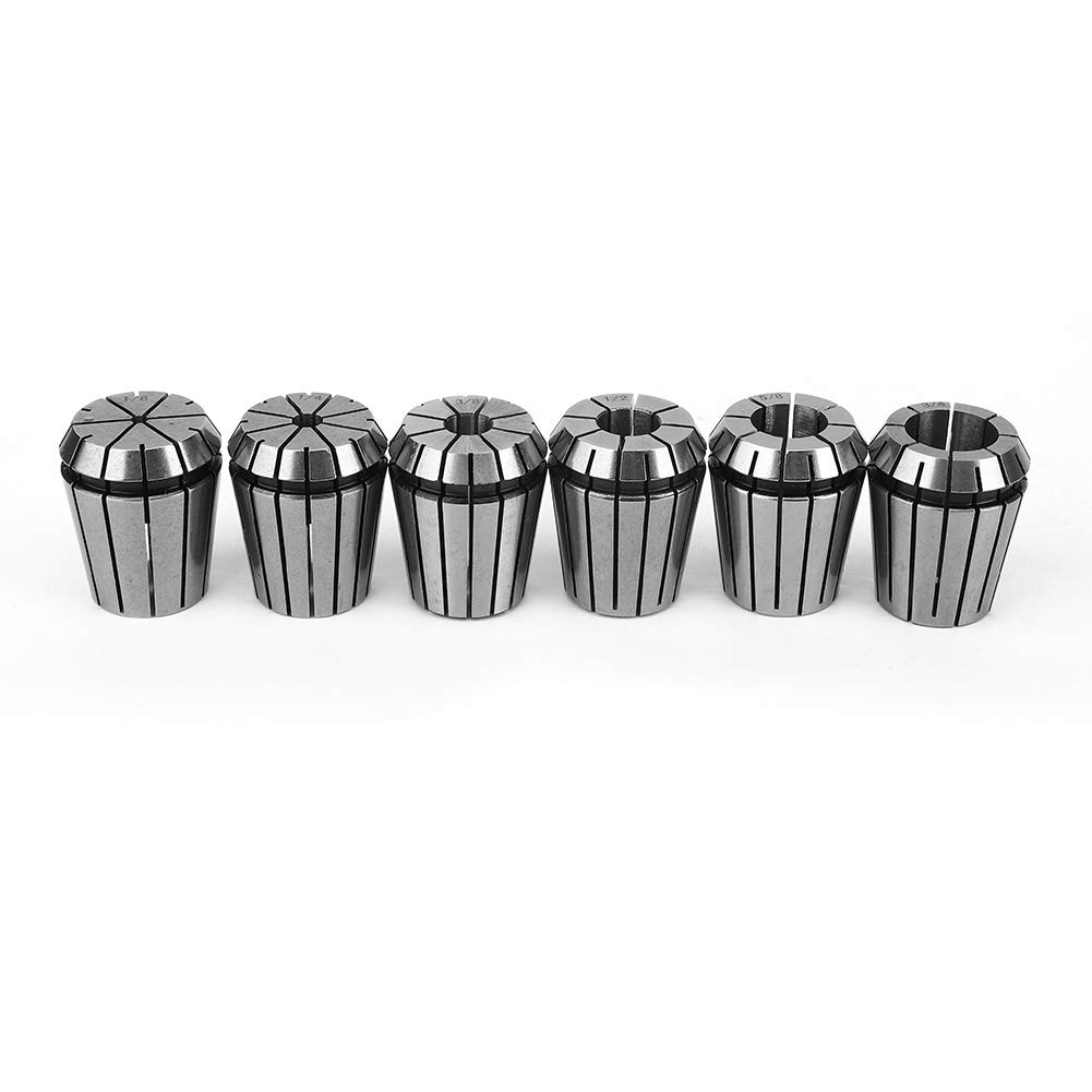ER32 Spring Collet Set, 6 PCS Chuck Accurate Spring Set CNC Engraving Milling Machine Industrial Accessories ER32 Precision Spring Collet Set