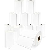 12 Rolls 4" x 2" Thermal Labels - 760 Paper Stickers Per Roll - 4 Rolls - fits Zebra LP2844, GC420, GK420, GX430, ZD220, ZD420, ZD500, ZD620, ZP-500, GT800 Direct Thermal Printers