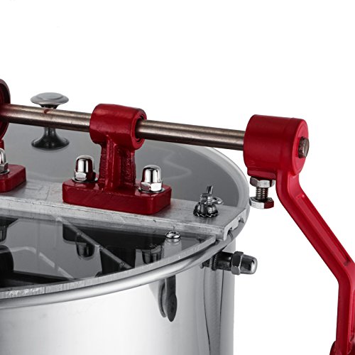 image for BestEquip Manual Honey Extractor 3 Frame Bee Extractor Stainless Steel