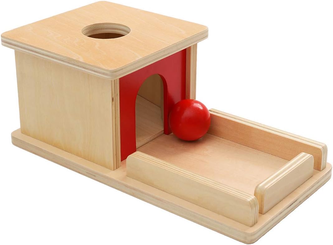 EOFEEL Montessori Materials Object Permanence Box with Tray