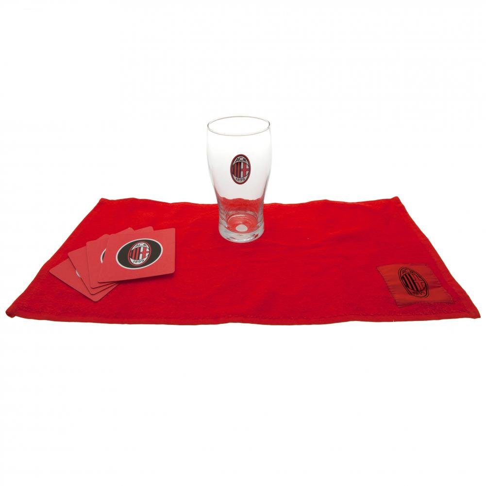 AC Milan Word Mark Mini Bar Set - Multi-Colour
