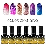 Y&S Gel Nail Polish,Temperature Color Changing Soak-off UV LED Lacquer Varnish Nail Kits-#001