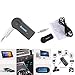 JahyShow Bluetooth Receiver 3.5mm Sound Streaming Car A2DP Wireless Bluetooth AUX in Home Speaker MP3 Audio Music Adapter Mic Microphone for Android Cell Phones PC Hands-Free Kits.