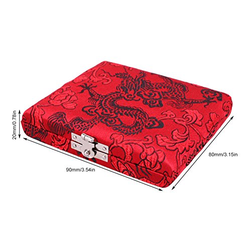 image for sunflower Red Wooden Silk Oboe Reed Case Box Protector for 6pcs Oboe R