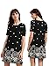 ROMWE Women's Floral Print Short Sleeve Loose Casual Summer Dress