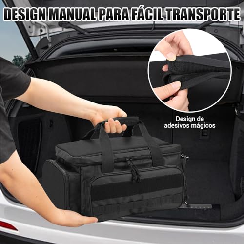 Bolsa de Ferramentas Profissional, Bolsa de Ferramentas Profissional Impermeável Compartimentos, Mochila de Ferramentas, Cintos de Ombro Ajustados Livremente