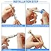 60 Pcs 3.2 Inch Ballpoint Pen Refills for Big Diamond Crystal Pen Black and Blue Ink Ballpoint Pen Replacement Refills