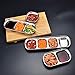 drizzle 3PCS Sauce Dish Stainless Steel Soy Tomato Sauce Salt Vinegar Sugar Spices Flavor Condiment Dip Bowls Korean BBQ Home Kitchen Plates
